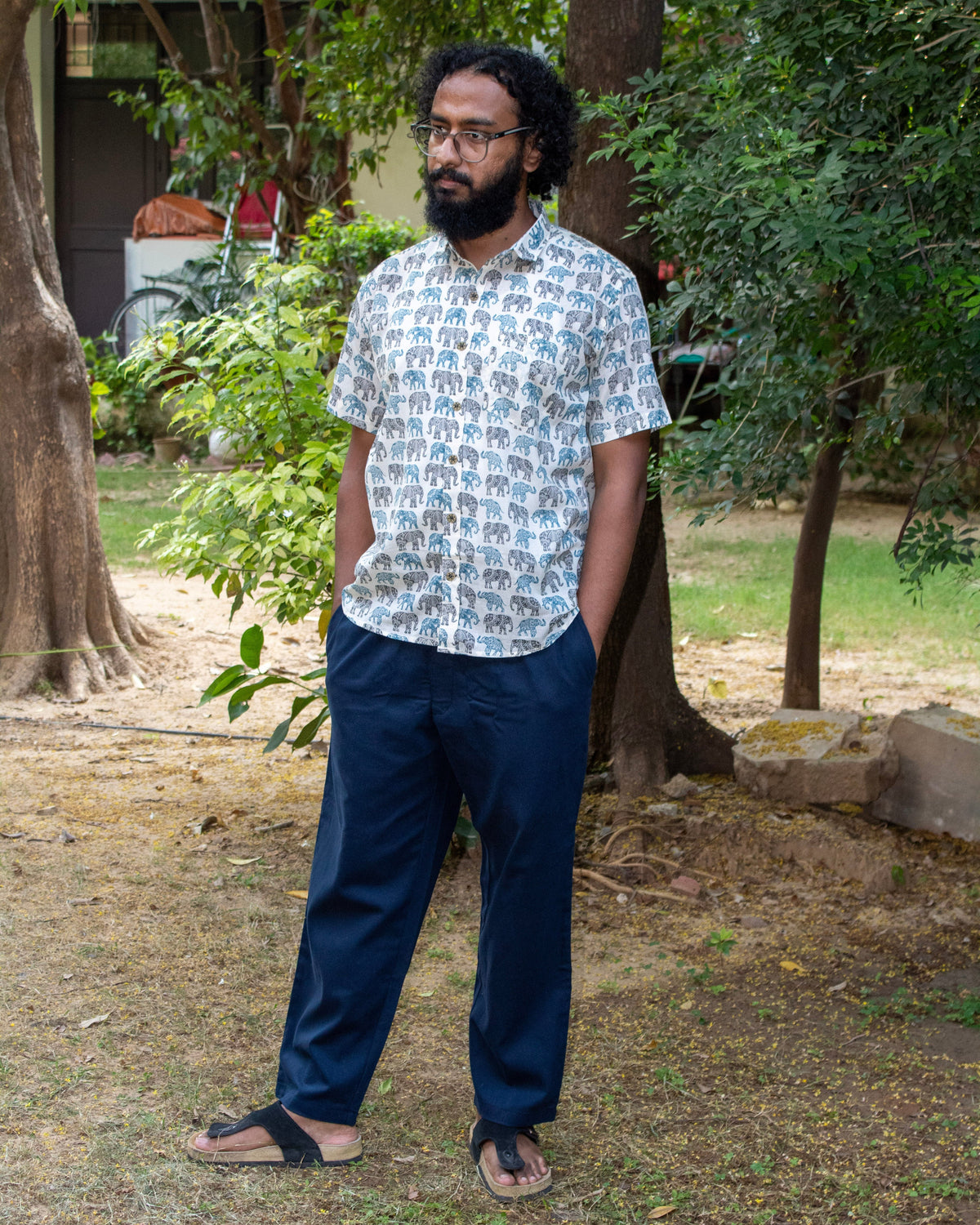 Spirited Casual Shirt - Elephant Print