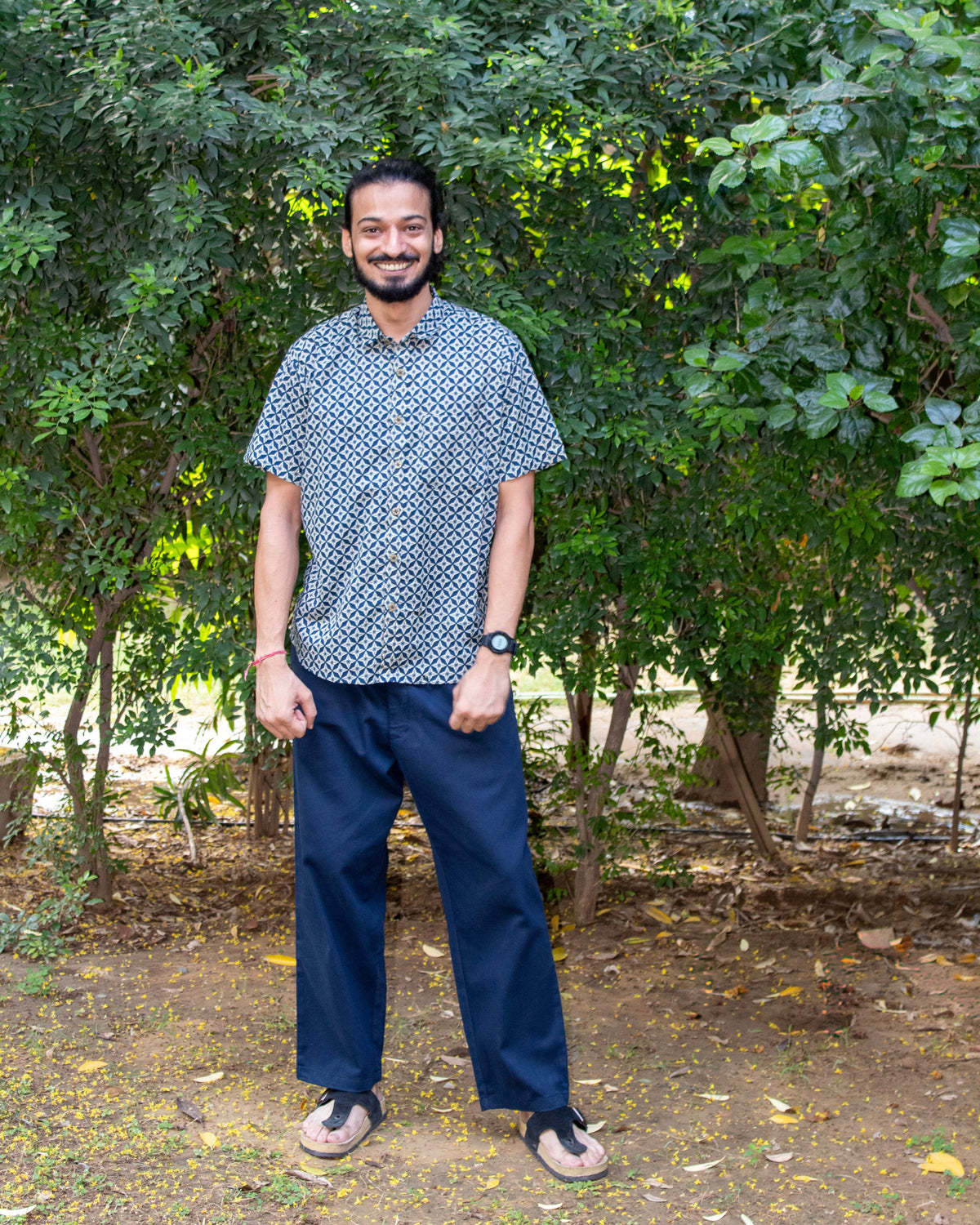 Spirited Casual Shirt - Indigo Star