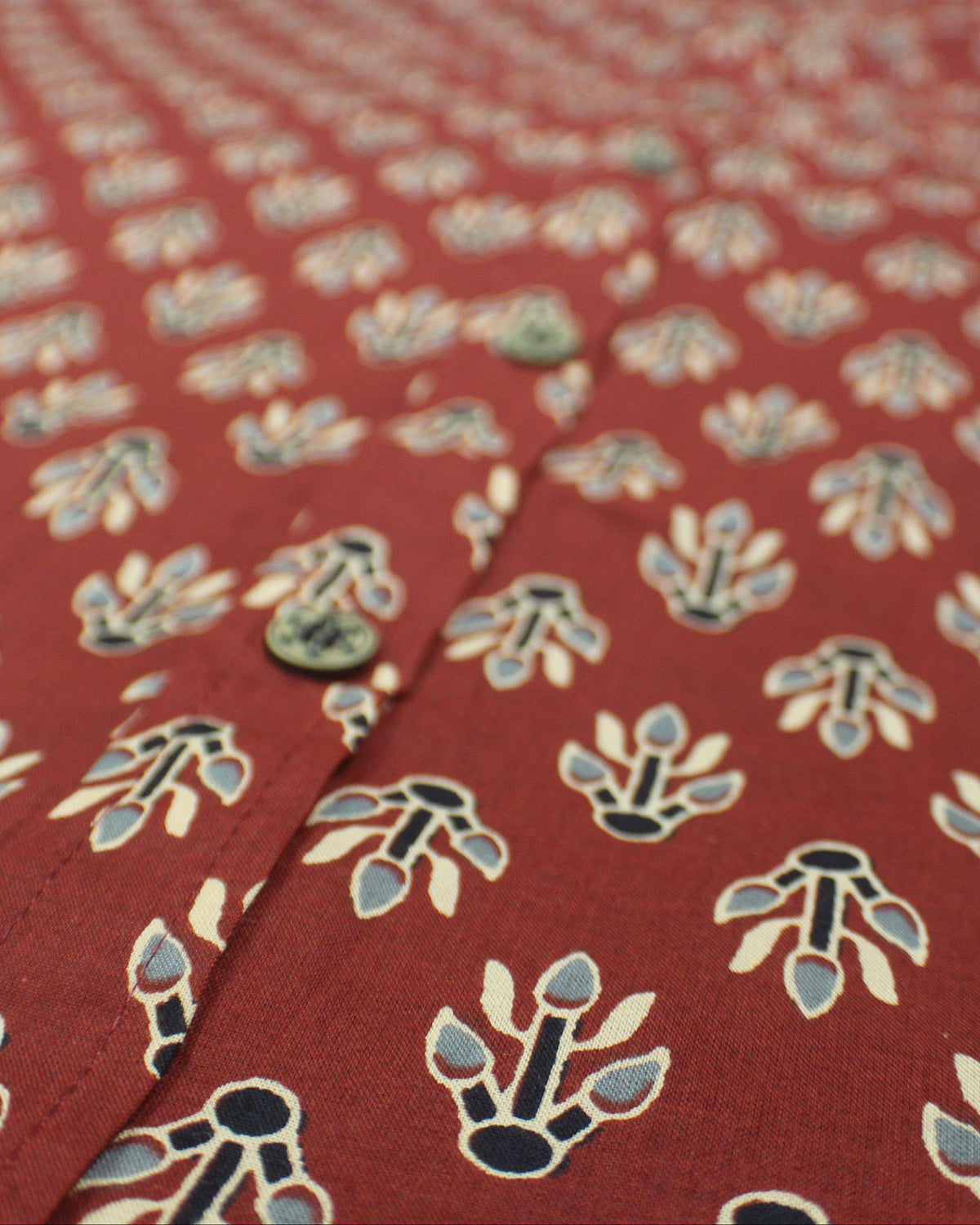 Spirited Casual Shirt - Maroon Ajrakh Motif
