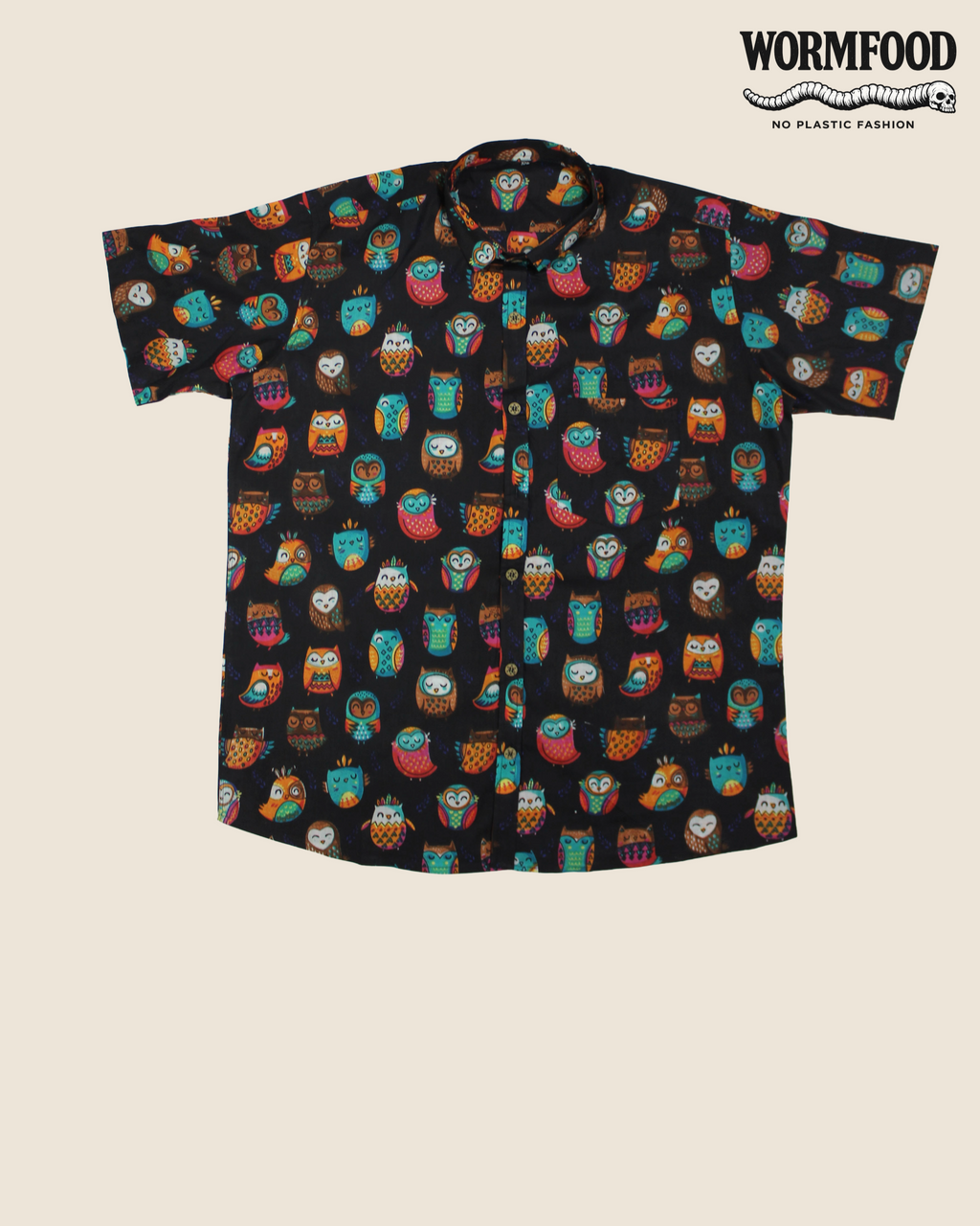 Spirited Casual Shirt - Midnight Owl Print
